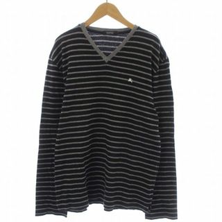 バーバリーブラックレーベル(BURBERRY BLACK LABEL)のBURBERRY BLACK LABEL Tシャツ カットソー 長袖 3 L 黒(Tシャツ/カットソー(七分/長袖))