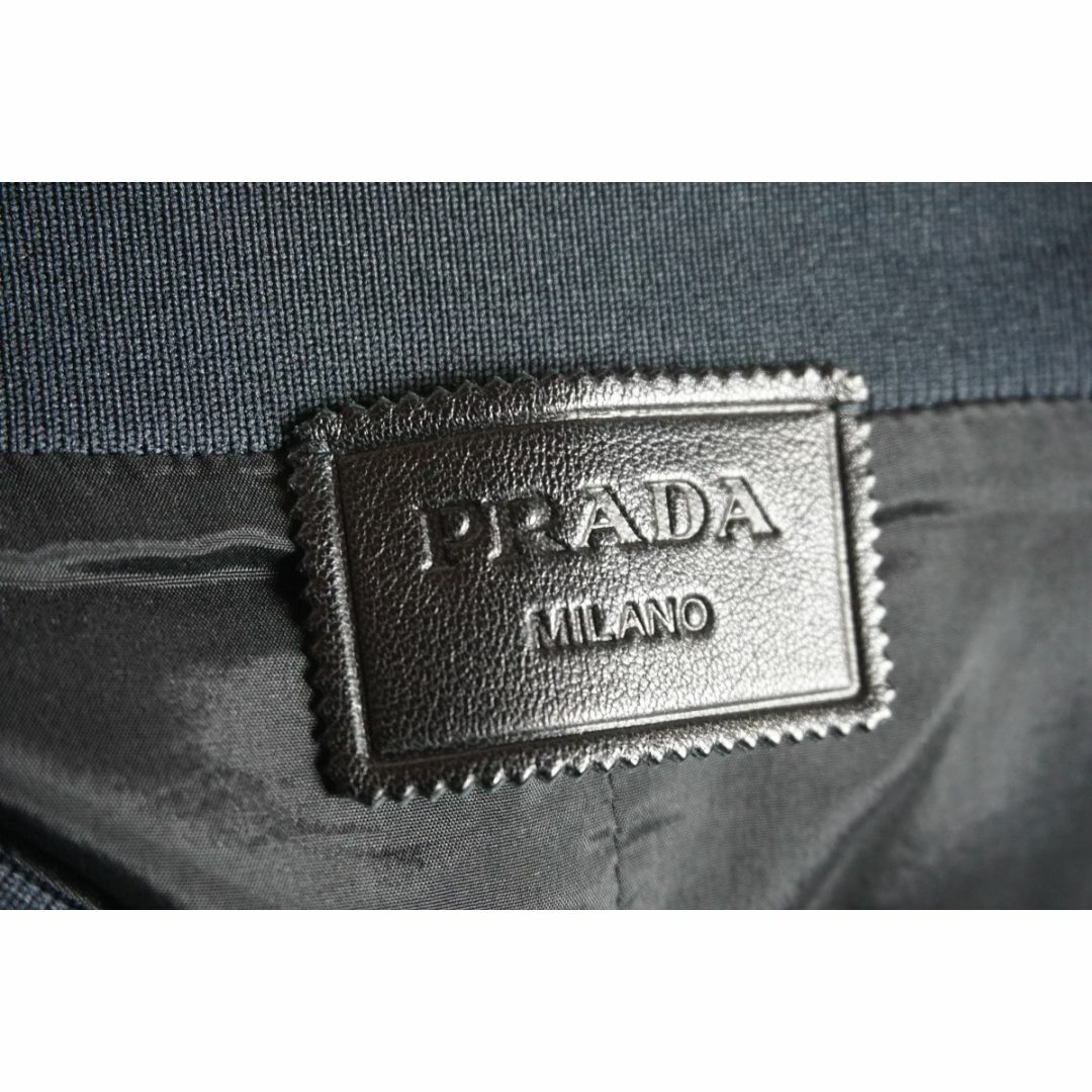 PRADA(プラダ)の極美品 正規19AW PRADA プラダ レザー ミニ スカート 黒1226N▲ レディースのスカート(ミニスカート)の商品写真