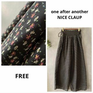 ワンアフターアナザーナイスクラップ(one after another NICE CLAUP)のone after another NICE CLAUP 花柄ガウチョパンツ(カジュアルパンツ)