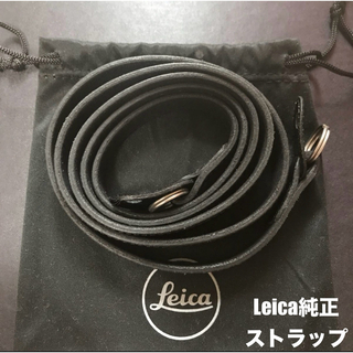 ライカ(LEICA)の☆【純正】Leica M11 レザーストラップ ブラック☆(ミラーレス一眼)