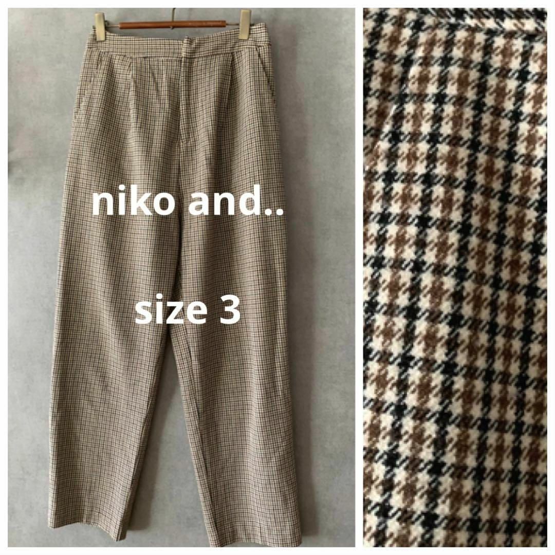 niko and...(ニコアンド)のniko and.. チェック秋冬パンツ レディースのパンツ(カジュアルパンツ)の商品写真