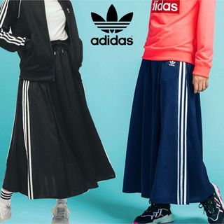 アディダス(adidas)のadidas サテン　スカート(ロングスカート)