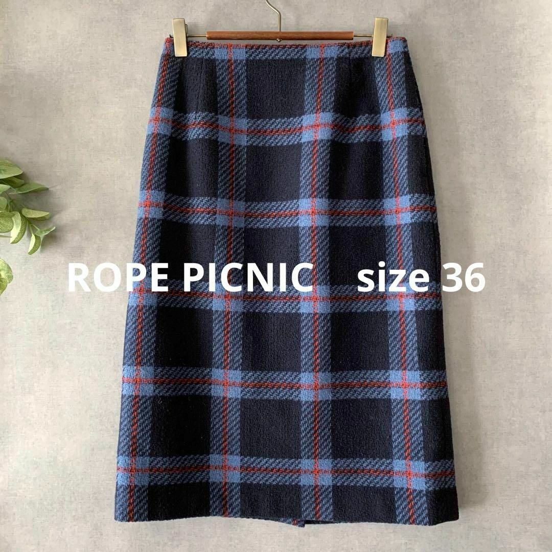 Rope' Picnic(ロペピクニック)のROPE PICNIC 秋冬チェックタイトスカート レディースのスカート(ひざ丈スカート)の商品写真