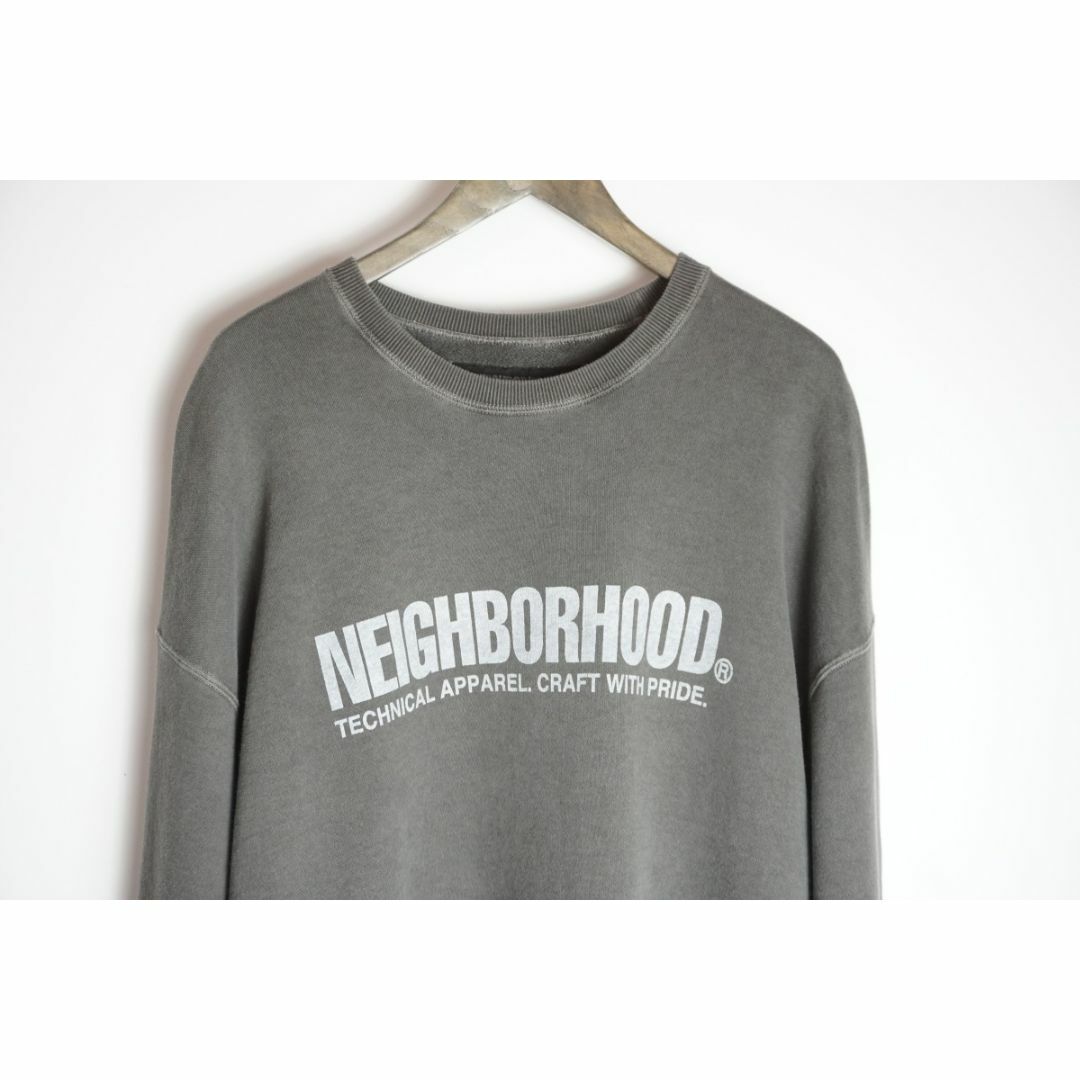 NEIGHBORHOOD(ネイバーフッド)の美品23AW ネイバーフッド ピグメントダイ スウェット 黒226O▲ メンズのトップス(スウェット)の商品写真