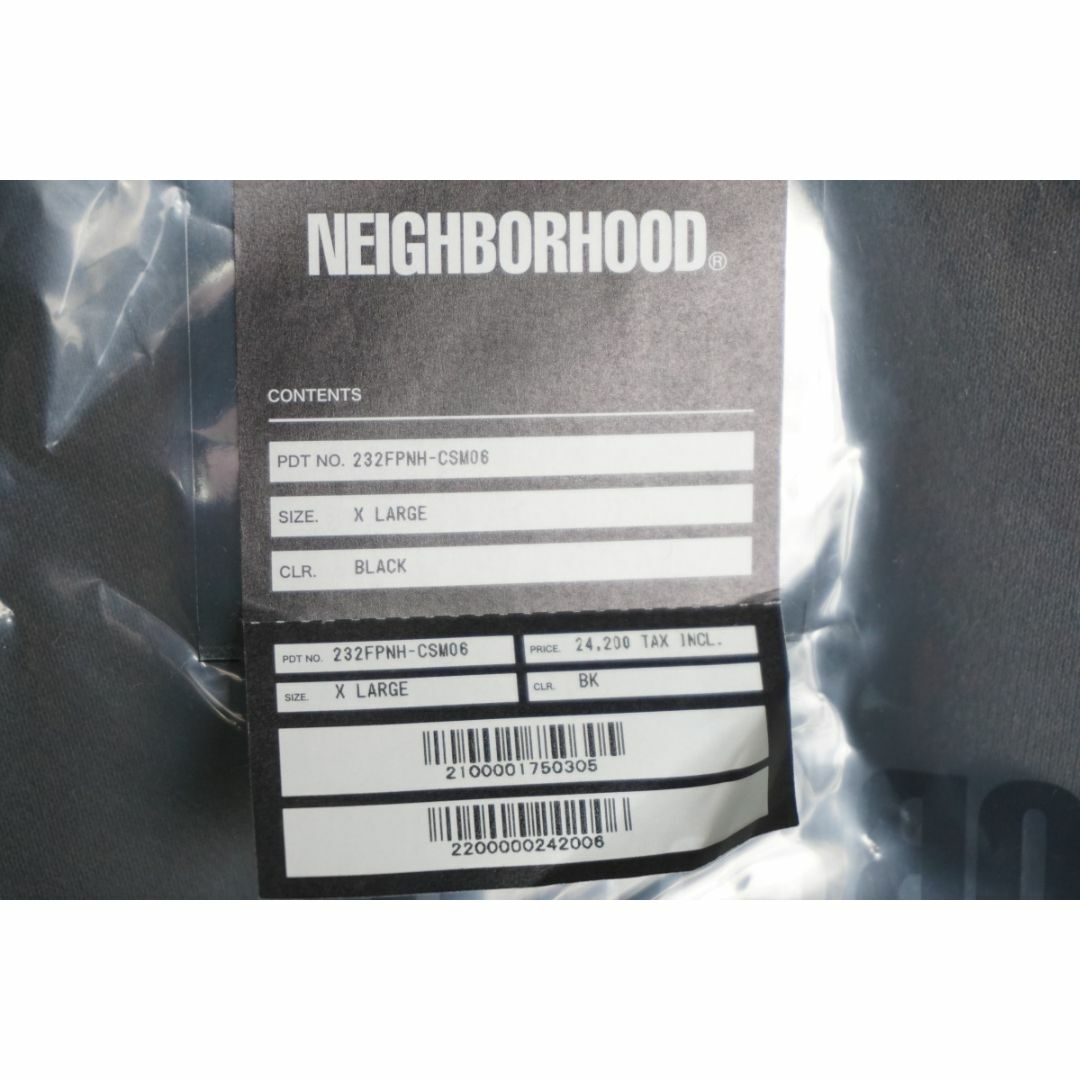 NEIGHBORHOOD(ネイバーフッド)の美品23AW ネイバーフッド ピグメントダイ スウェット 黒226O▲ メンズのトップス(スウェット)の商品写真