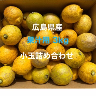 広島県産 果汁用 レモン 箱込約3kg(フルーツ)
