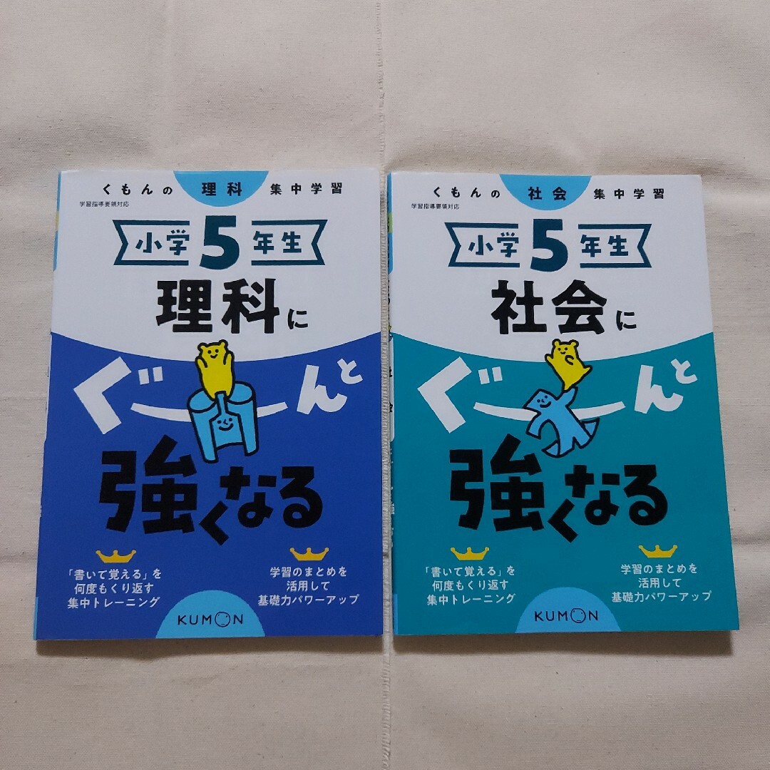 【2冊セット】小5 ぐーんと強くなる(理科・社会) エンタメ/ホビーの本(語学/参考書)の商品写真