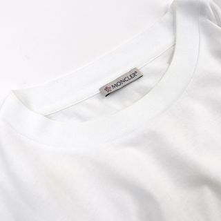 MONCLER - モンクレール 19年 サイド ロゴ刺繍 半袖Ｔシャツ メンズ 白