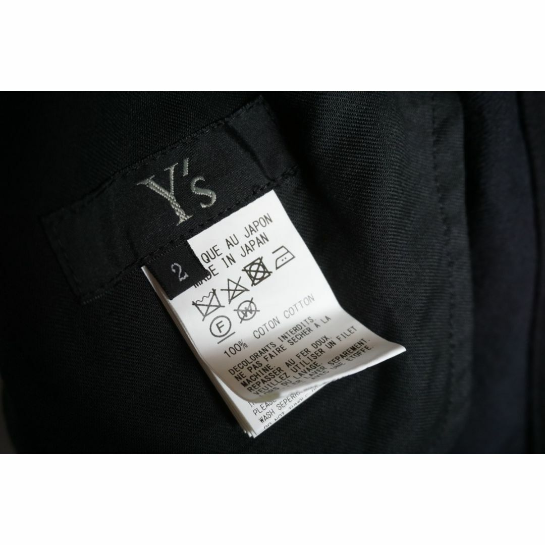 Y's - 極美品 22AW Y's ワイズ ワンショルダー デニム パンツ 黒 Y's - 極美品 22AW Y's ワイズ ワンショルダー デニム パンツ 黒