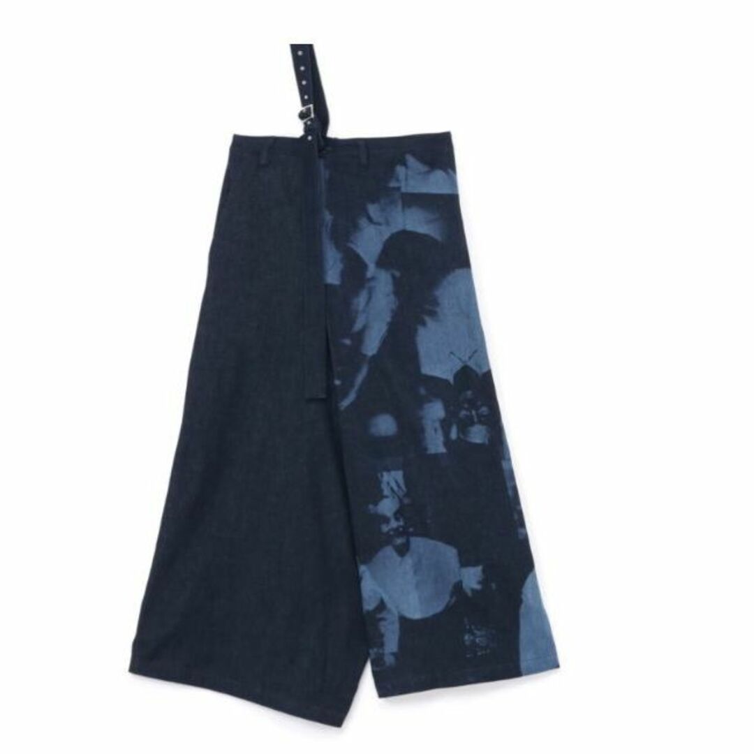 Y's - 極美品 22AW Y's ワイズ ワンショルダー デニム パンツ 黒 Y's - 極美品 22AW Y's ワイズ ワンショルダー デニム パンツ 黒