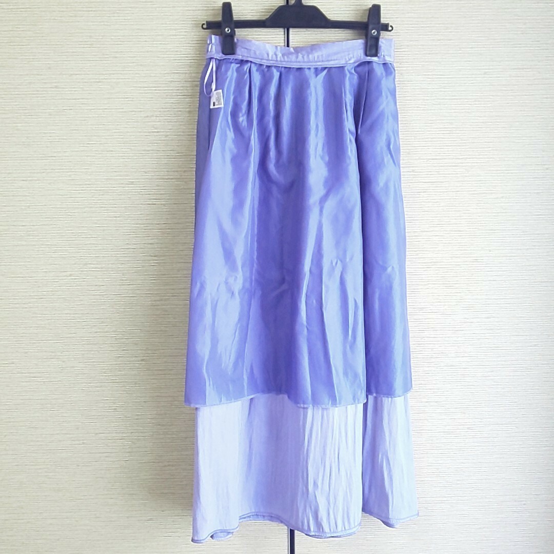 GU(ジーユー)のGU ロングスカート  パープル  薄紫 レディースのスカート(ロングスカート)の商品写真