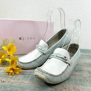 ダイアナ(DIANA)のDIANA  レザー ビット ローファー 23.5cm クロコ(ハイヒール/パンプス)