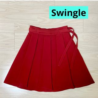 スウィングル(Swingle)の♦︎【Swingle】スウィングル★膝丈 エスカルゴ スカート(ひざ丈スカート)