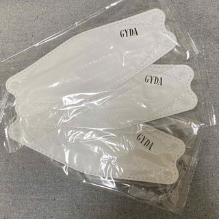 ジェイダ(GYDA)のGYDAロゴマスク 3枚 ホワイト白 ジェイダ 新品未使用(日用品/生活雑貨)