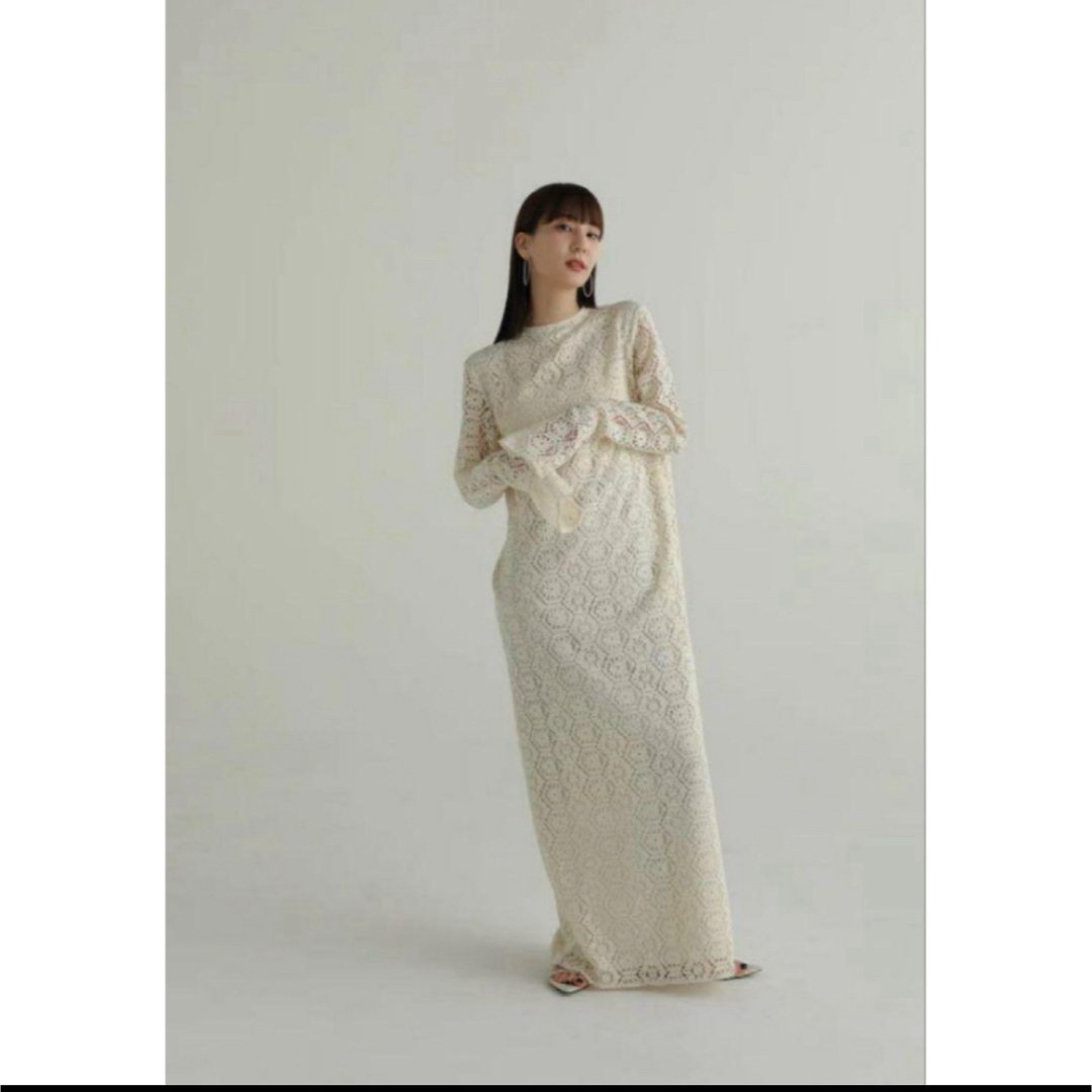 Louren geometric lace dress レディースのワンピース(ロングワンピース/マキシワンピース)の商品写真