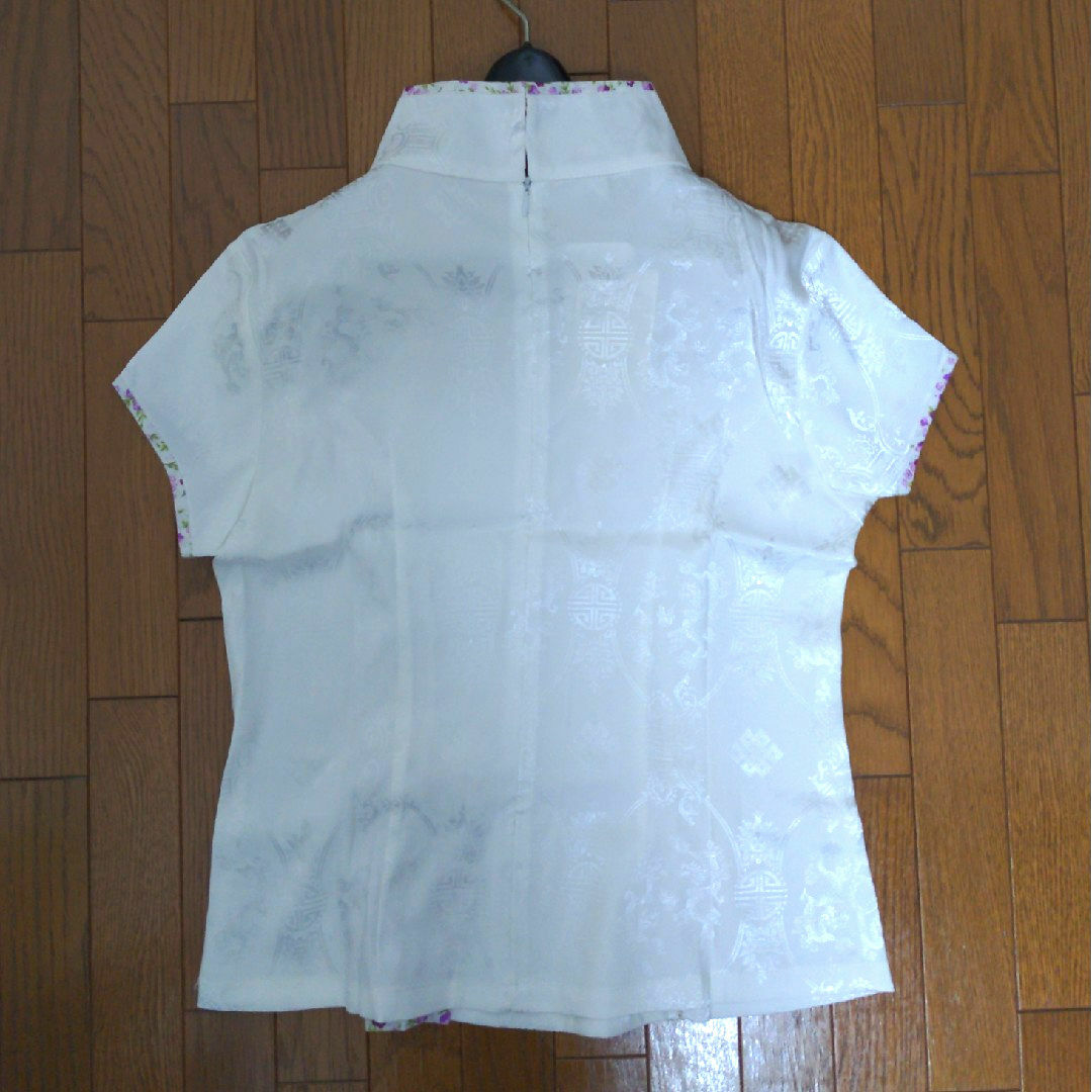 【新品/値下げ】(台湾)チャイナブラウス サイズM レディースのトップス(シャツ/ブラウス(半袖/袖なし))の商品写真