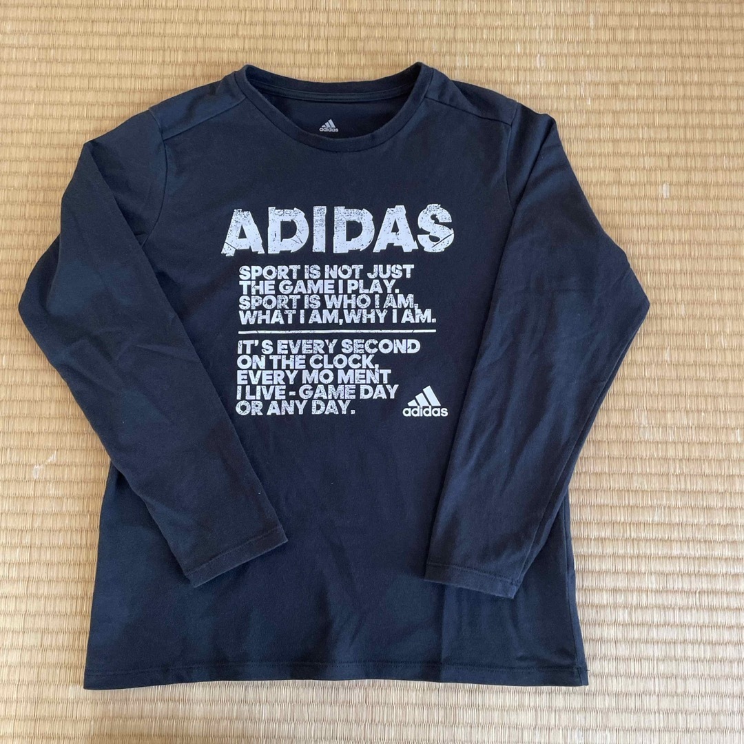 adidas(アディダス)のadidas  ロンT  150センチ キッズ/ベビー/マタニティのキッズ服男の子用(90cm~)(Tシャツ/カットソー)の商品写真