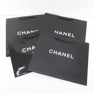 シャネル(CHANEL)のシャネル 4枚セット 紙袋 ショッパー ショップ袋 純正 デザイン違い ロゴ 黒(その他)