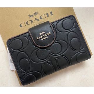 COACH - COACH 二つ折り財布 エンボス加工 スモールウォレット