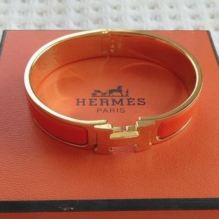 エルメス(Hermes)のエルメス⭐ブレスレット⭐オレンジ×ゴールド(ブレスレット/バングル)