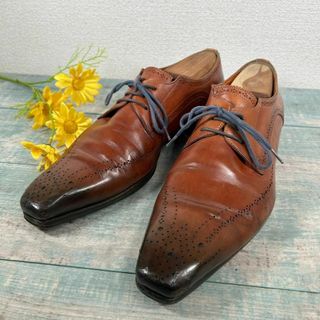 サントーニ(Santoni)のSANTONI 最高級ライン Fatte a mano 7 1/2 セミブローグ(ドレス/ビジネス)