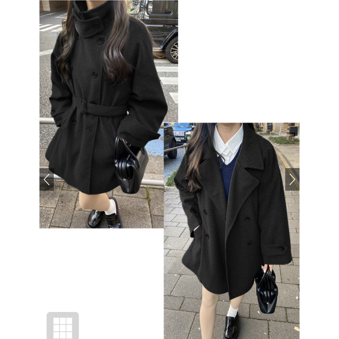 GRL(グレイル)のGRL♡ マルチWayフェイクウールコート[fo1762] レディースのジャケット/アウター(ピーコート)の商品写真