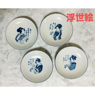 アリタヤキ(有田焼)の浮世絵　【非売品】UKIYO-E  皿　金陵　プレート　絵皿 小皿 昭和レトロ(食器)