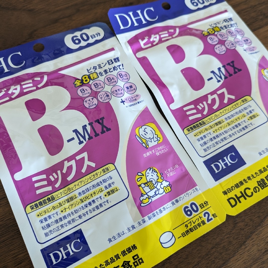 DHC(ディーエイチシー)のDHCビタミンB　ミックス 60日分 2袋 食品/飲料/酒の健康食品(ビタミン)の商品写真