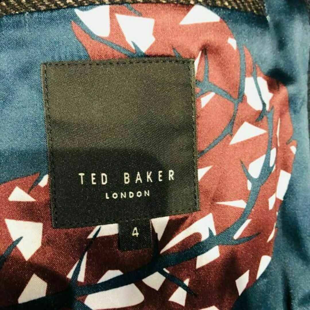 TED BAKER(テッドベイカー)のTEDBAKER テッドベイカー　ロングコート　中綿　サイズ４　チェスター メンズのジャケット/アウター(チェスターコート)の商品写真