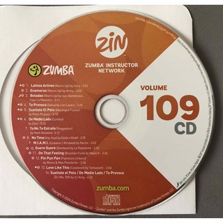 Zumba - ZIN109 ズンバ　CD zumba