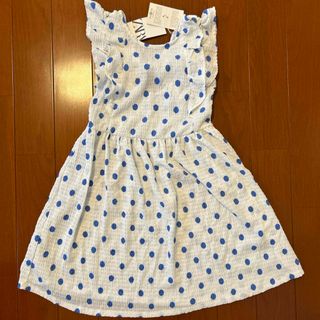 ザラキッズ(ZARA KIDS)のZARA 140cm 水玉柄ワンピース 新品タグ付き(ワンピース)