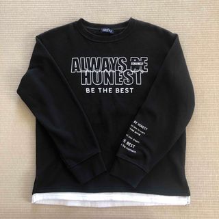 マックハウス(Mac-House)のマックハウス　トレーナー　150㎝　スウェット　裏起毛　ブラック　黒　男の子(Tシャツ/カットソー)