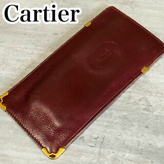 カルティエ(Cartier)のカルティエ　メガネケース　ペンケース　ブラウン　Cartier(その他)