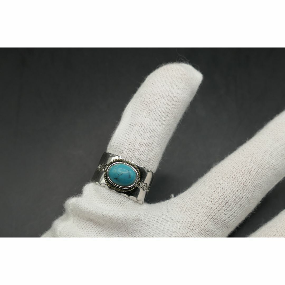 美品　14号　SAAD　サード　ターコイズ　リング　指輪　金縄　アラベスク メンズのアクセサリー(リング(指輪))の商品写真