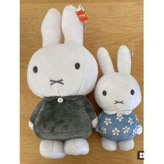 ミッフィー(miffy)のタイトー　ミッフィー　特大サイズMOREぬいぐるみ　モノトーン　限定グレー(ぬいぐるみ)