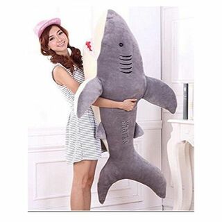 【サイズ:130cm】林新 サメ　ぬいぐるみ　特大　130cm　サメ抱き枕/鮫ぬ(ぬいぐるみ/人形)