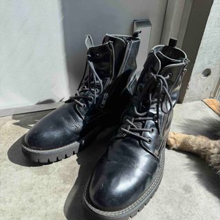 ドクターマーチン(Dr.Martens)のダブルジップ ミリタリーブーツ センタージップ 28cm 本革 牛革(ブーツ)