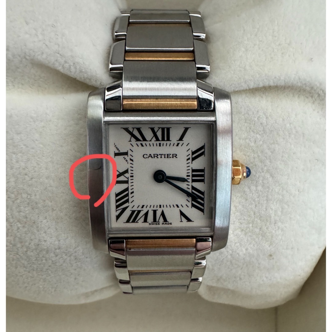 Cartier(カルティエ)のカルティエ タンクフランセーズ SM W51007Q4 レディース レディースのファッション小物(腕時計)の商品写真