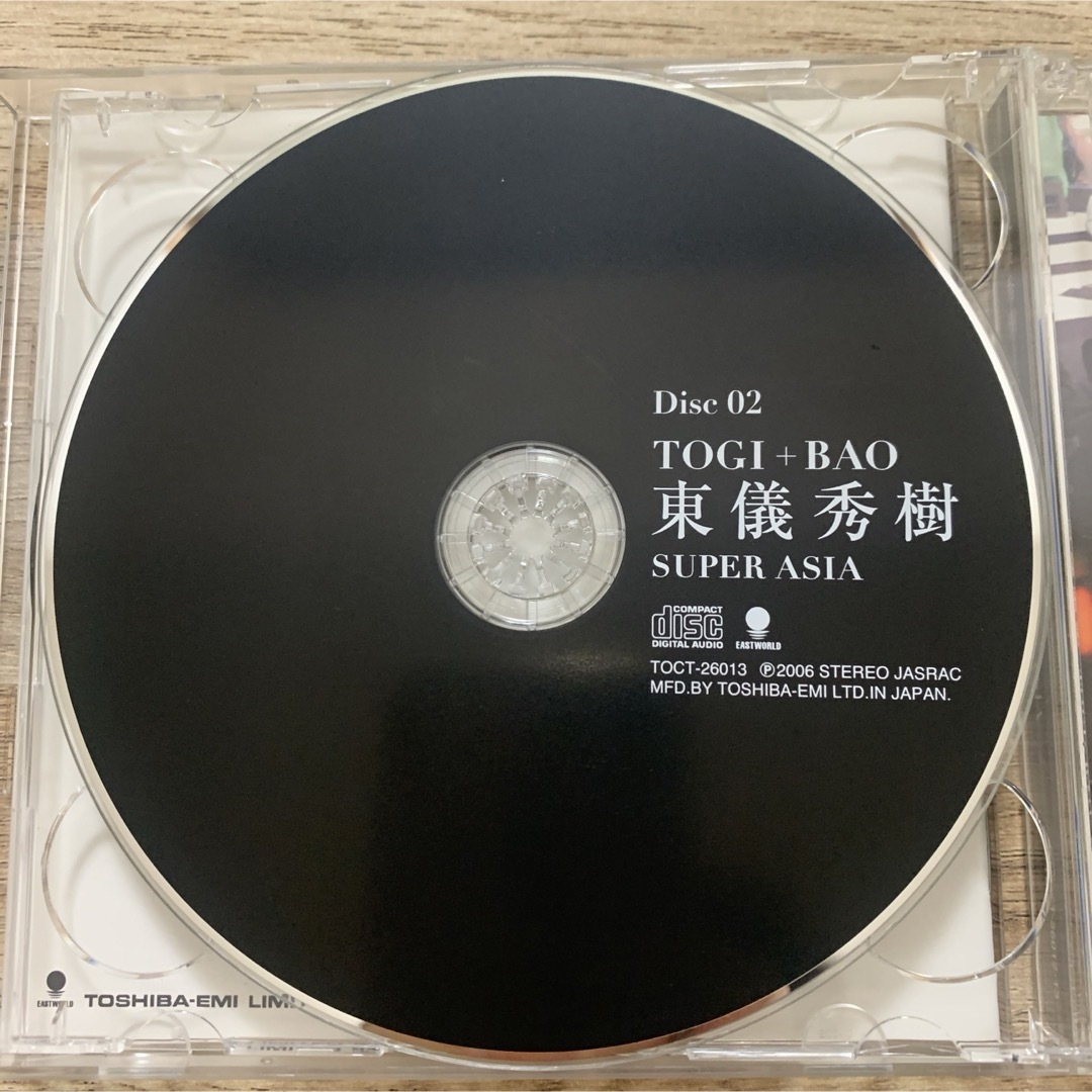 東儀秀樹　SUPER ASIA CD 2枚組　TOGI+BAO エンタメ/ホビーのCD(ポップス/ロック(邦楽))の商品写真