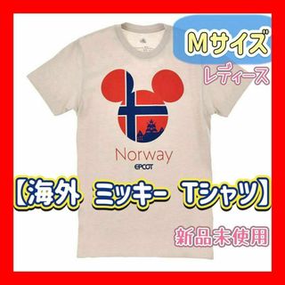 ディズニー(Disney)の【新品未使用】ミッキー 半袖Tシャツ Flag M WORLD タグ付き(Tシャツ(半袖/袖なし))