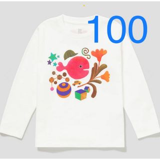 グラニフ(Design Tshirts Store graniph)のグラニフ　きんぎょがにげたカバー　キッズ長袖Tシャツ　100(Tシャツ/カットソー)