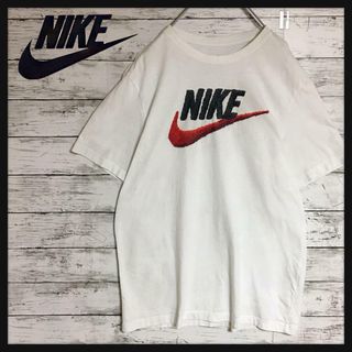 ナイキ(NIKE)の【人気定番】ナイキ　ビッグプリントロゴ入りTシャツ 白　シンプル　K428(Tシャツ/カットソー(半袖/袖なし))