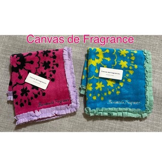  Canvas de Fragrance タオルハンカチ セット　フリル　(ハンカチ)