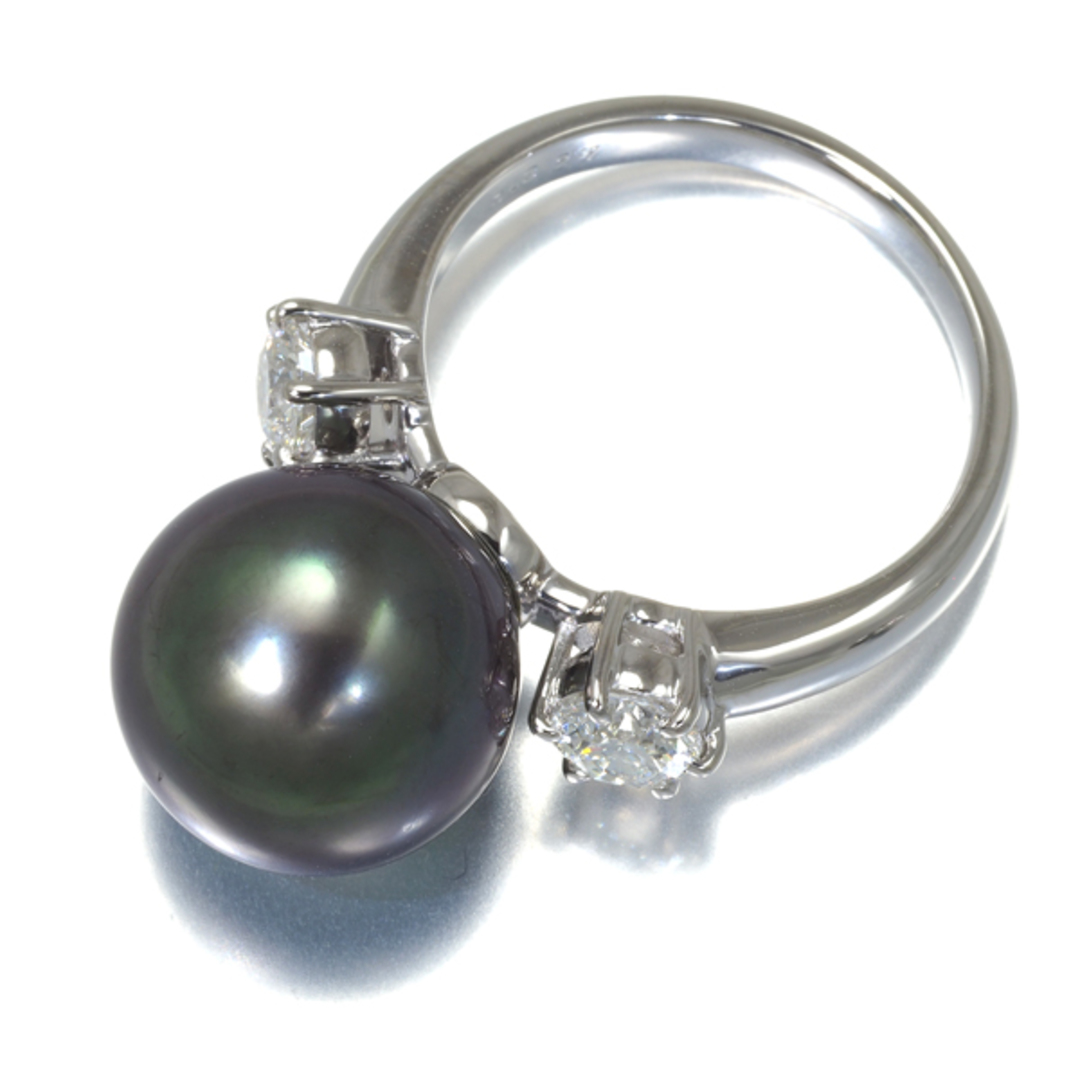 TASAKI(タサキ)のTASAKI タサキ リング ブラックパール 真珠 12.0mm ダイヤ ダイヤモンド 0.647ct 11.5号 Pt900 レディースのアクセサリー(リング(指輪))の商品写真