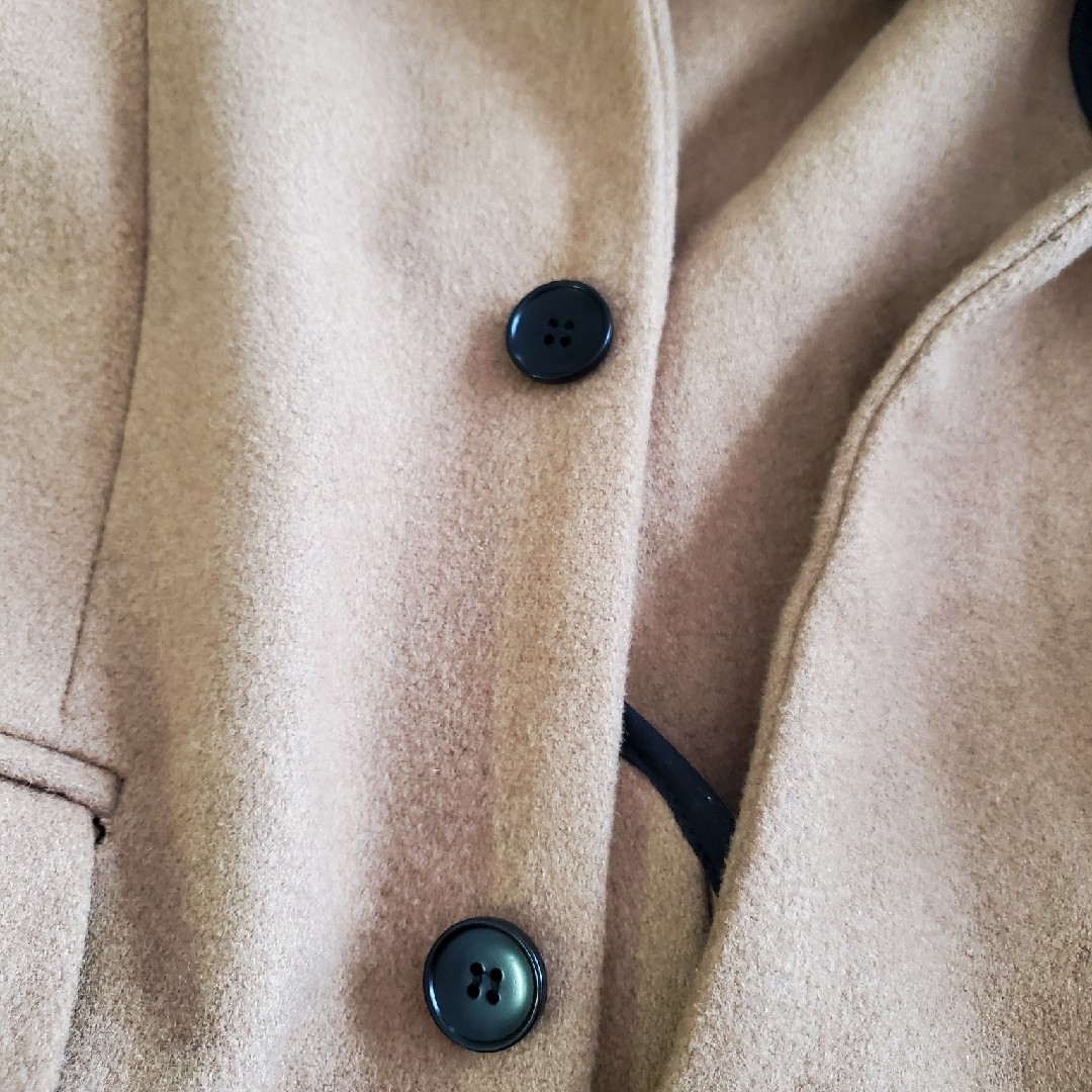 unrelaxing　メルトンウール　チェスターコート　ベージュ　メンズ メンズのジャケット/アウター(チェスターコート)の商品写真