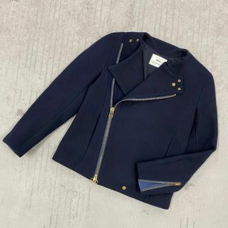 超美品 salvy; メルトン ウール ダブルライダースJKT 08sircus(ライダースジャケット)