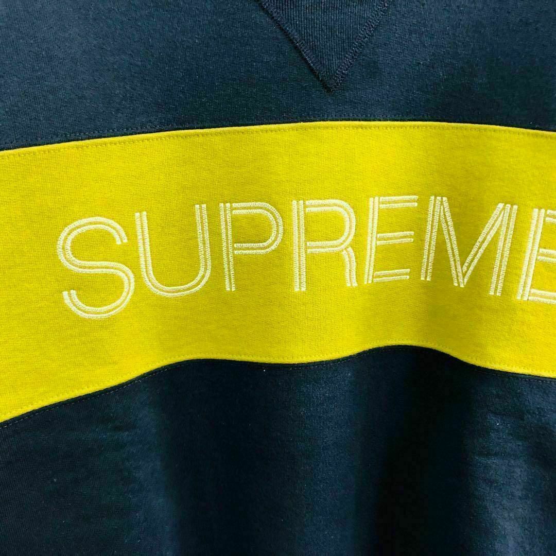 Supreme(シュプリーム)の【大人気】シュプリーム スウェット サイズM　 ネイビー ビックロゴ メンズのトップス(スウェット)の商品写真