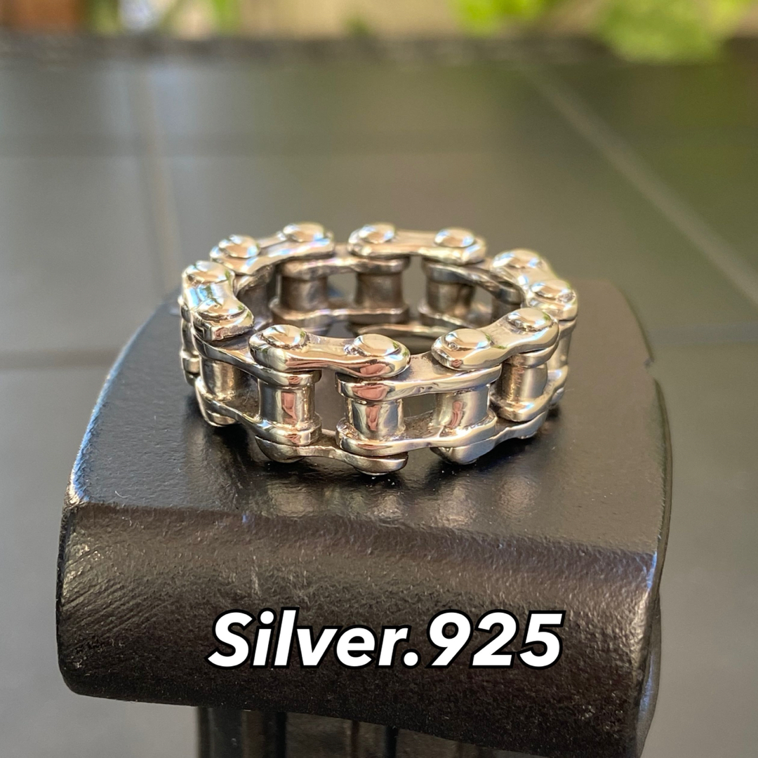 24号 指輪 NY シルバーリング メンズリング SILVER925 キャタピラ メンズのアクセサリー(リング(指輪))の商品写真