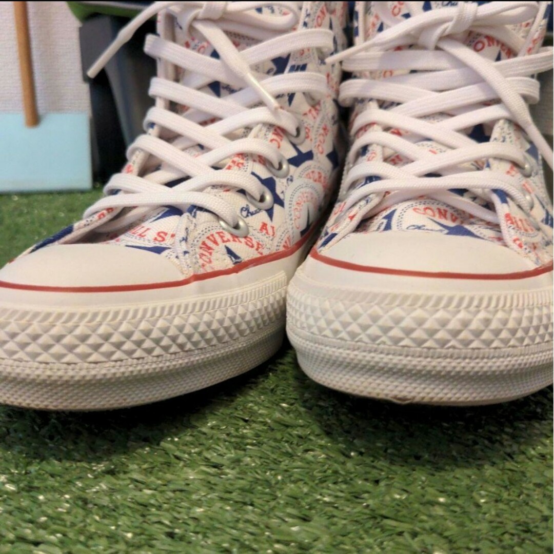 ALL STAR（CONVERSE）(オールスター)の【コンバース】ALLSTAR100　アンクルパッチ総柄　ハイカット　24cm レディースの靴/シューズ(スニーカー)の商品写真