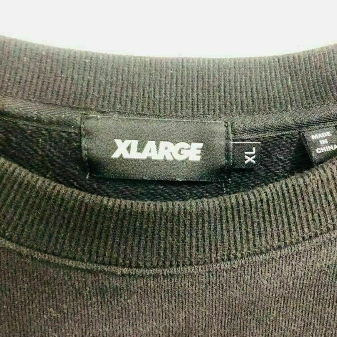 XLARGE(エクストララージ)の【即完売】エクストラージ スウェット サイズXL　crewneck ブラック メンズのトップス(スウェット)の商品写真